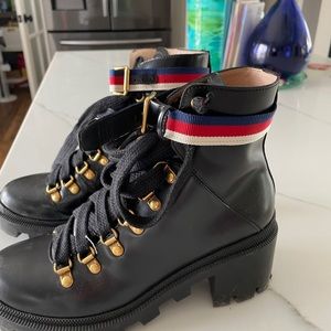 Gucci combat boots